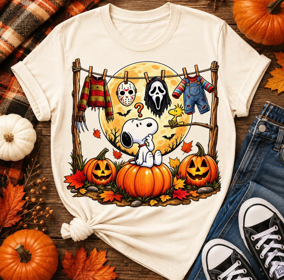 Spooky Fall Snoopy T-Shirt π