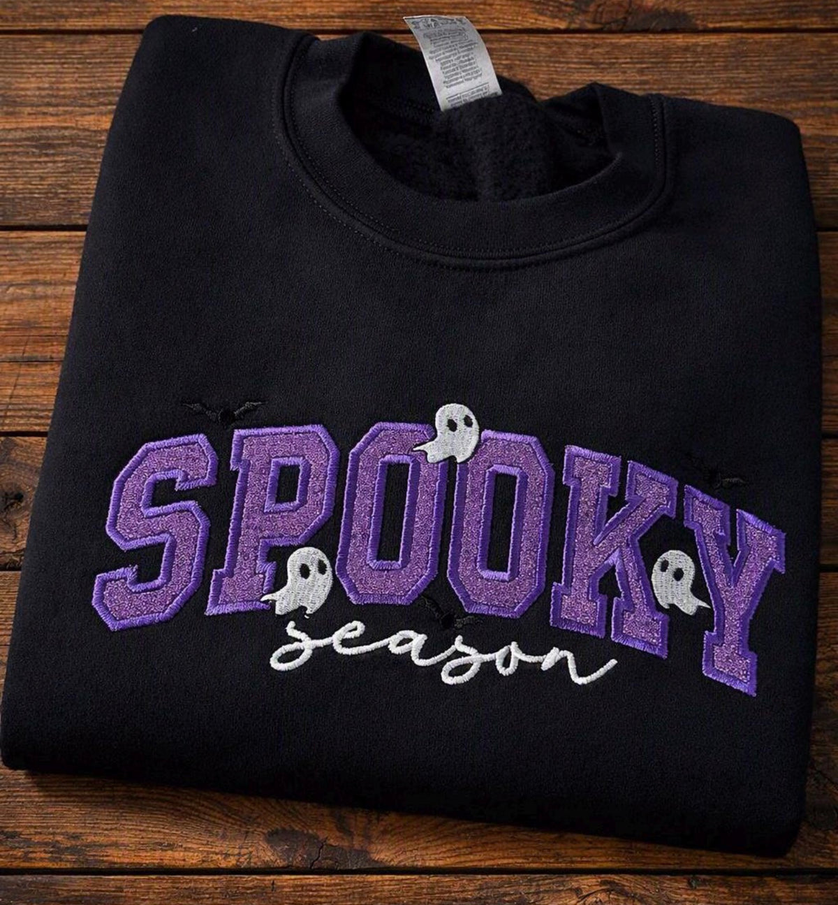 Spooky Season Embroidered Crewneck