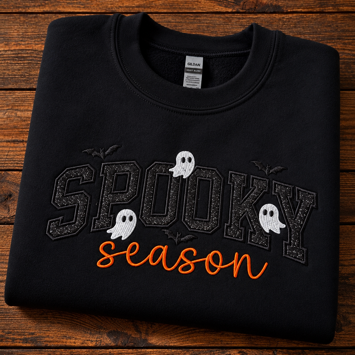 Spooky Season Embroidered Crewneck