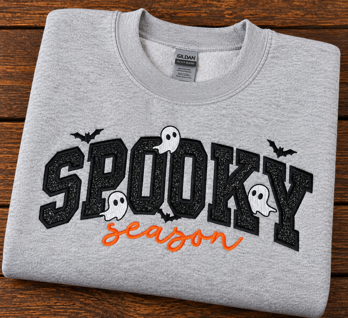 Spooky Season Embroidered Crewneck