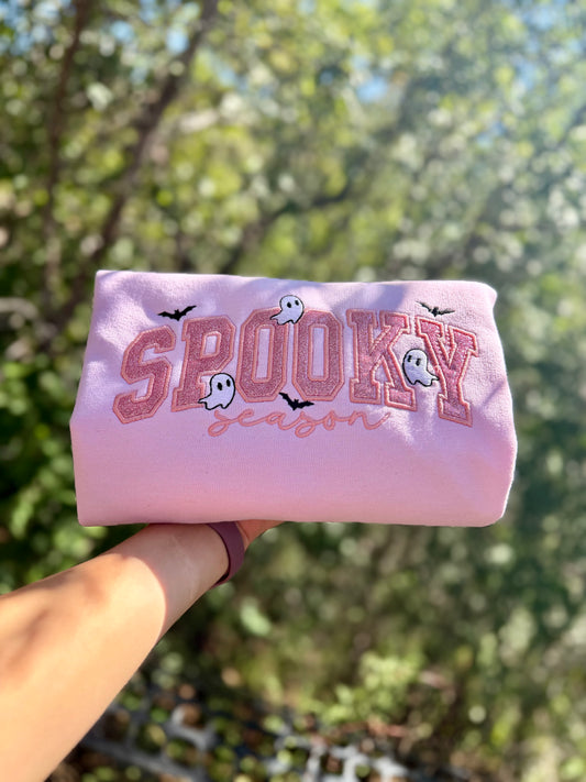 Spooky Season Embroidered Crewneck